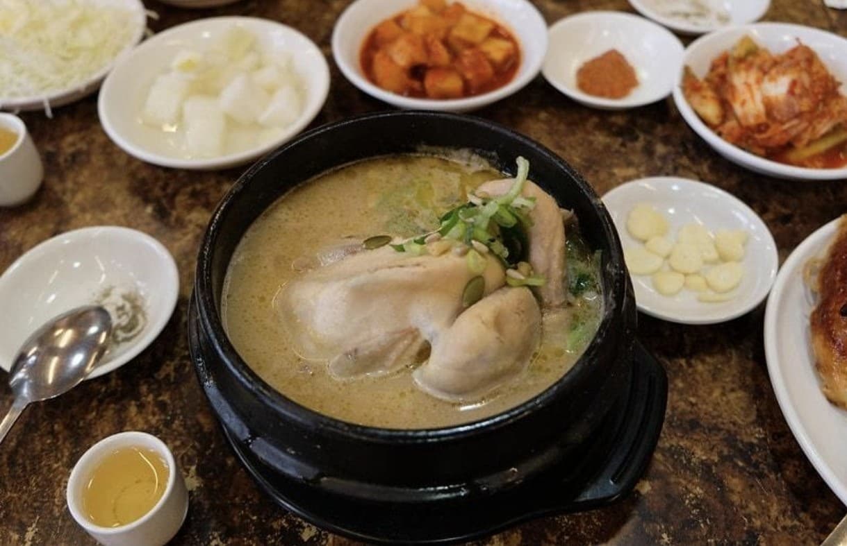 Samgyetang — ginseng chicken soup
